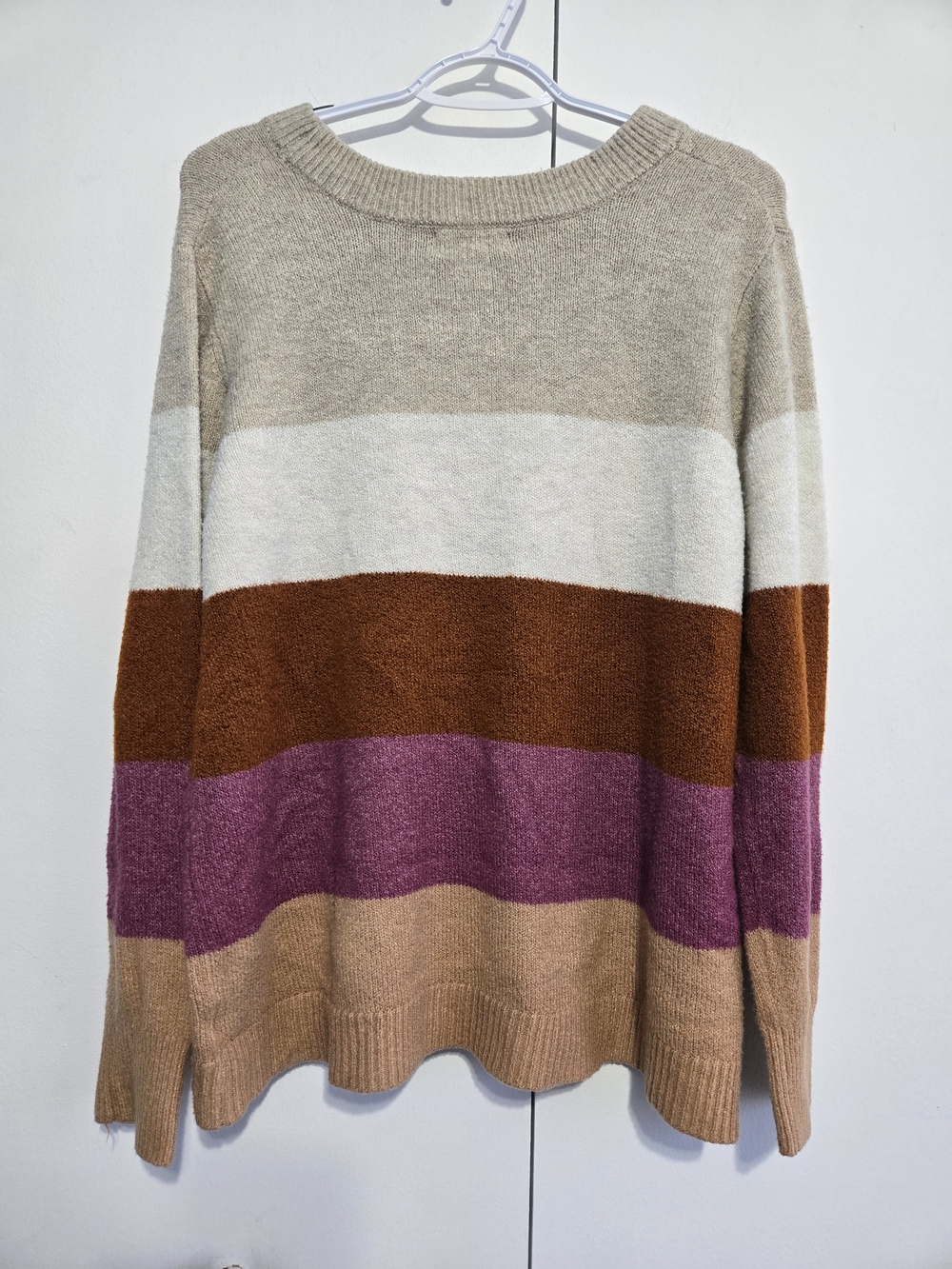 Ava &‎ Viv 2X Colorblock Sweater Womens Plus Size Cozy Knit Pullover - Picture 5 of 5